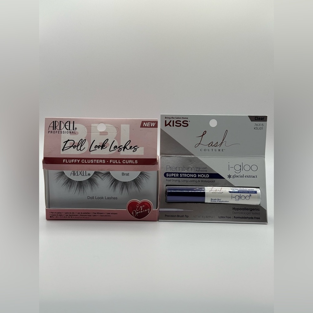 Kiss Premium Super Strong Lash Adhesive with Ardell Doll Look Lashes
